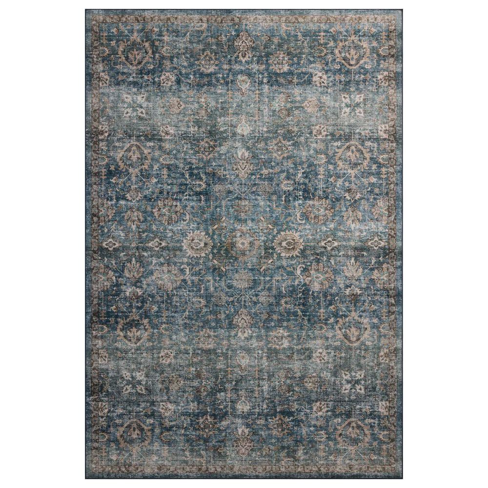 Loloi II Anniston Lagoon and Natural 7"6" x 9"6" Area Rug, , large