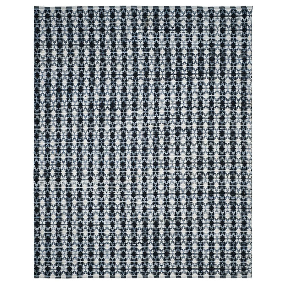 Safavieh Montauk Southwestern 9" x 12" Ivory, Blue and Black Area Rug, , large