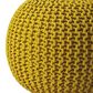 Butler Pincushion Pouffe in Yellow, , large