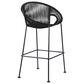 Armen Living Acapulco Patio Counter Height Bar Stool in Black, , large