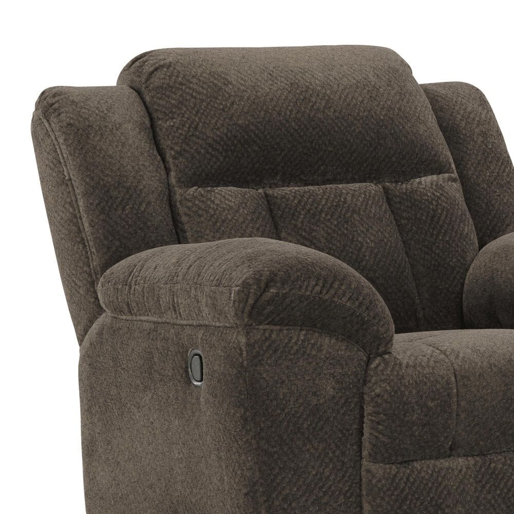 Ashley Frohn Manual Rocker Recliner in Chocolate, , large