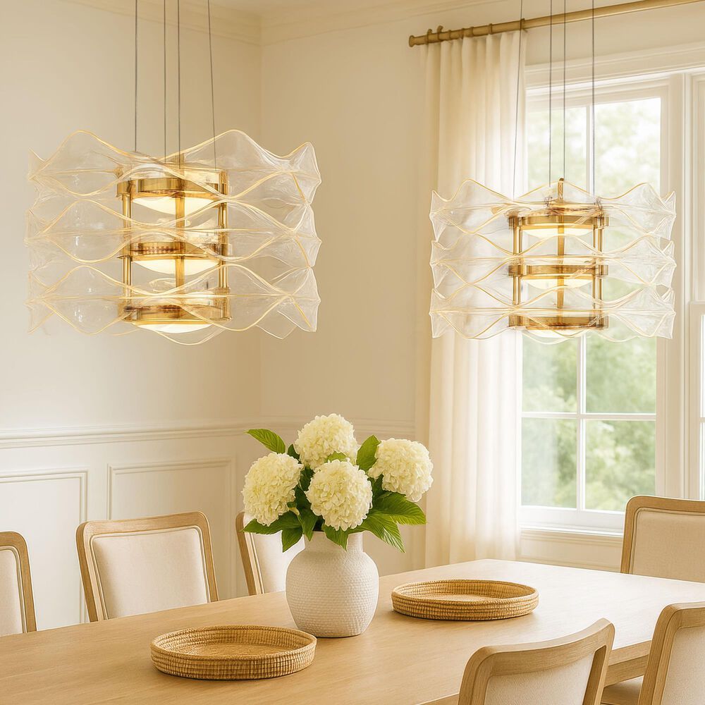 Golden Lighting Vetrina 3-Light Pendant in Light Gold, , large