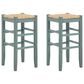 Ashley Mirimyn Bar Stool Set of 2 in Teal, , large