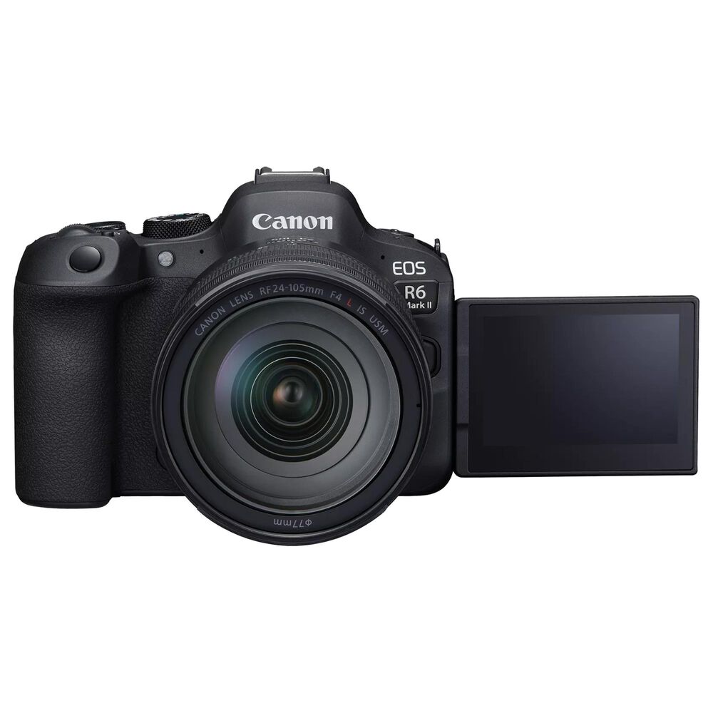 Canon EOS R6 Mark II Body Mirrorless Digital Camera with RF24-105mm F4 L IS USM Lens in Black, , large