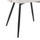 Lumisource York Side Chair with White Upholstered in Black (Set of 2), , large