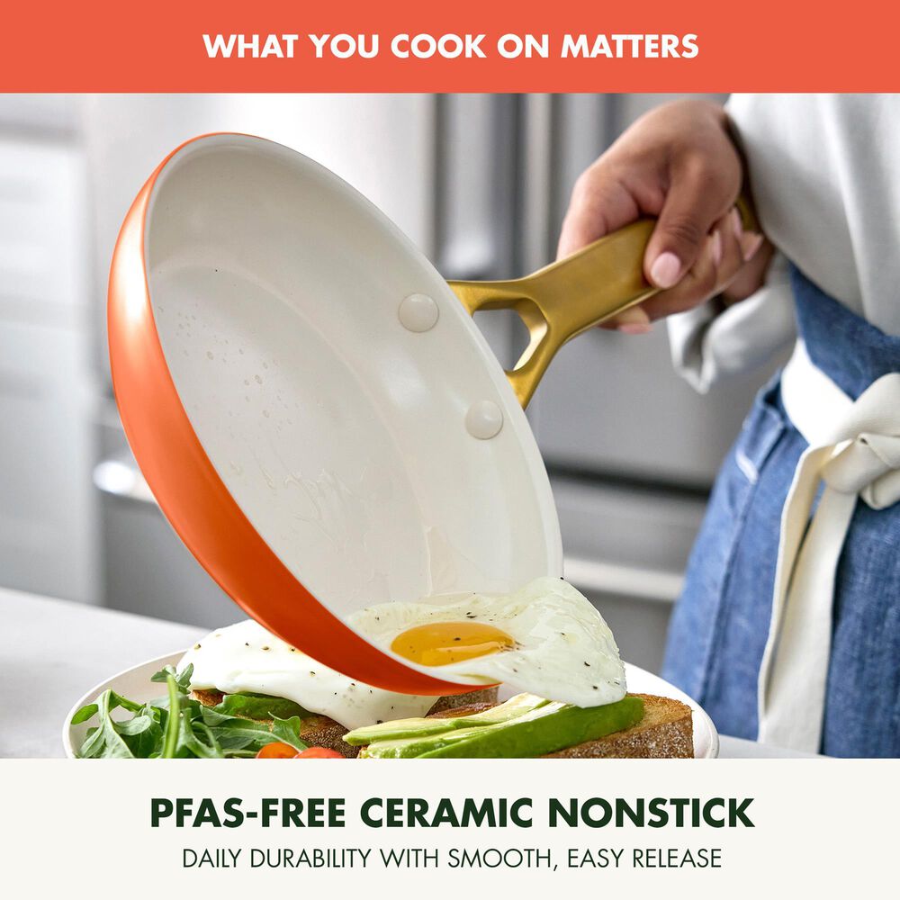 Green Pan Reserve Pro 8" Open Frypan in Harvest, , large