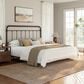 Richlands Furniture Kirkland King Slat Metal Bed in Dark Bronze, , large