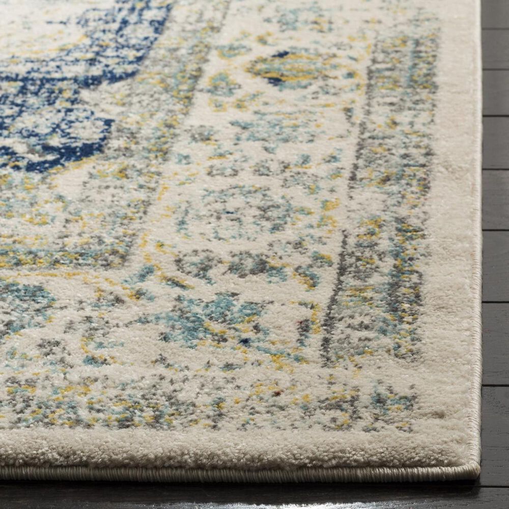 Safavieh Evoke EVK220C-5SQ 5&#39;1&quot; Square Ivory/Blue Area Rug, , large