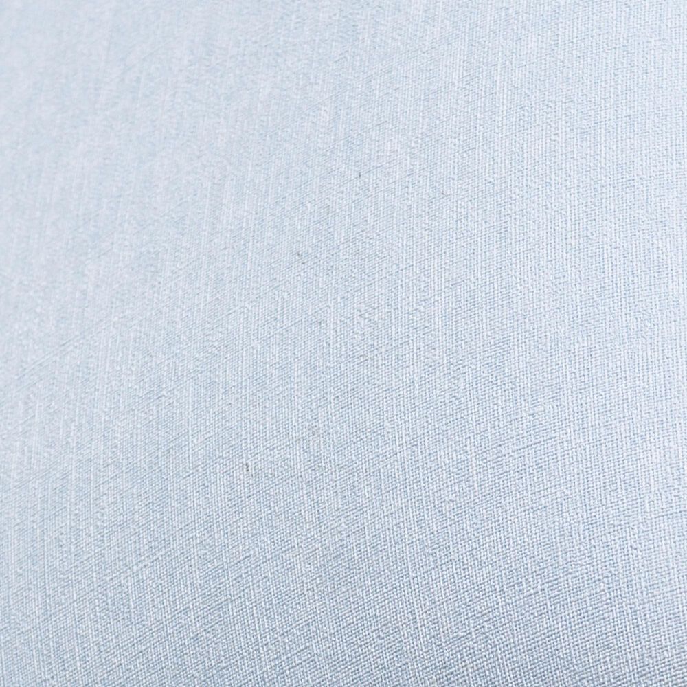 Linon Home Decor Bonnie Side Chair with Light Blue Faux Leather Cushion in White (Set of 2), , large