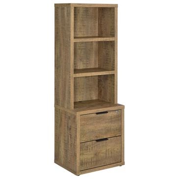 Coaster Westpark 3-Shelf Bookcase with USB and Lockable Drawer in Mango, , large