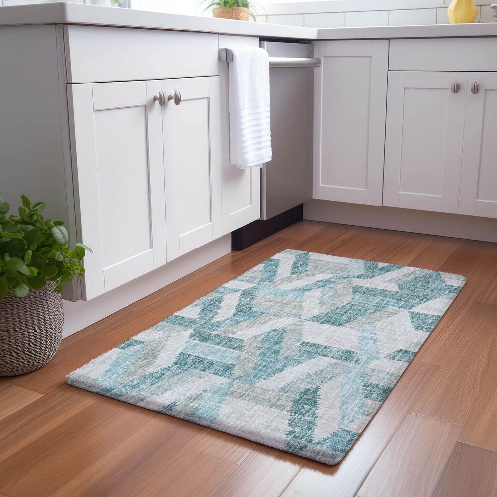 Dalyn Rug Company Lorenzo LN1 Teal 1&#39;8&quot; x 2&#39;6&quot; Area Rug, , large