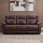 Oxford Furniture Dual Manual Reclining Sofa in Madrid Pecan, , large