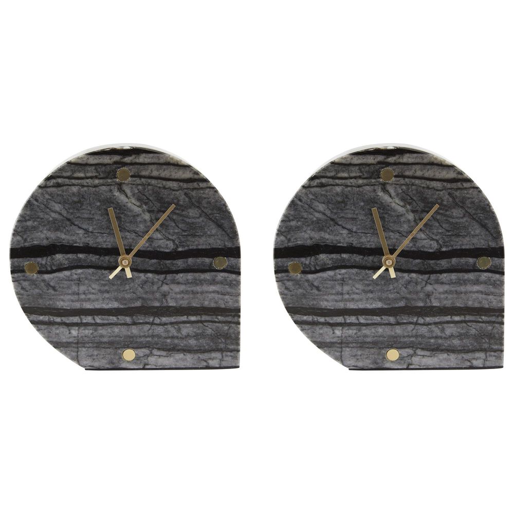 Ashley Janmour Table Clock in Black &#40;Set of 2&#41;, , large
