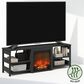 HOMLUX 63" TV Stand with No Heat Electric Fireplace in Americano, , large