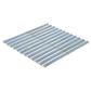 Dal-Tile Artefino Vintage Celestite 2" x 6" Fish Scale on 12" x 13" Porcelain Mosaic Sheet, , large