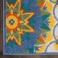 Nourison Aloha 2"8" x 4" Blue, Yellow, Orange, Green and White Indoor/Outdoor Area Rug, , large