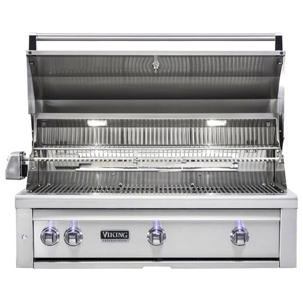 Viking Range 42&quot; Built-In Natural Gas Grill in Stainless Steel, , large