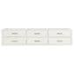 Lexora Home Castor 80" Double Bathroom Vanity in White with 2 cm White Quartz Top and Rectangular Sinks, , large