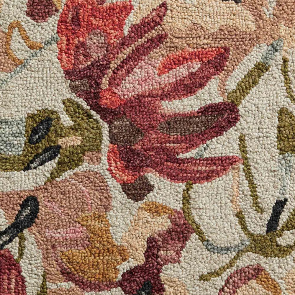 Loloi Belladonna 5&#39; x 7&#39;6&quot; Ivory and Raspberry Area Rug, , large