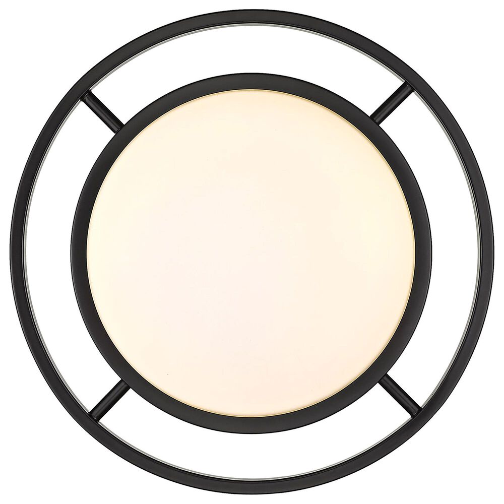 Golden Lighting 13.5&quot; Astra Flush Mount in Matte Black, , large