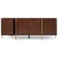 Theodore Alexander Kesden Sideboard with Leg in Pyramid Brown and Satin Brass, , large