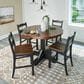 Ashley Valebeck Counter Height Dining Table in Rustic Black and Brown - Table Only, , large