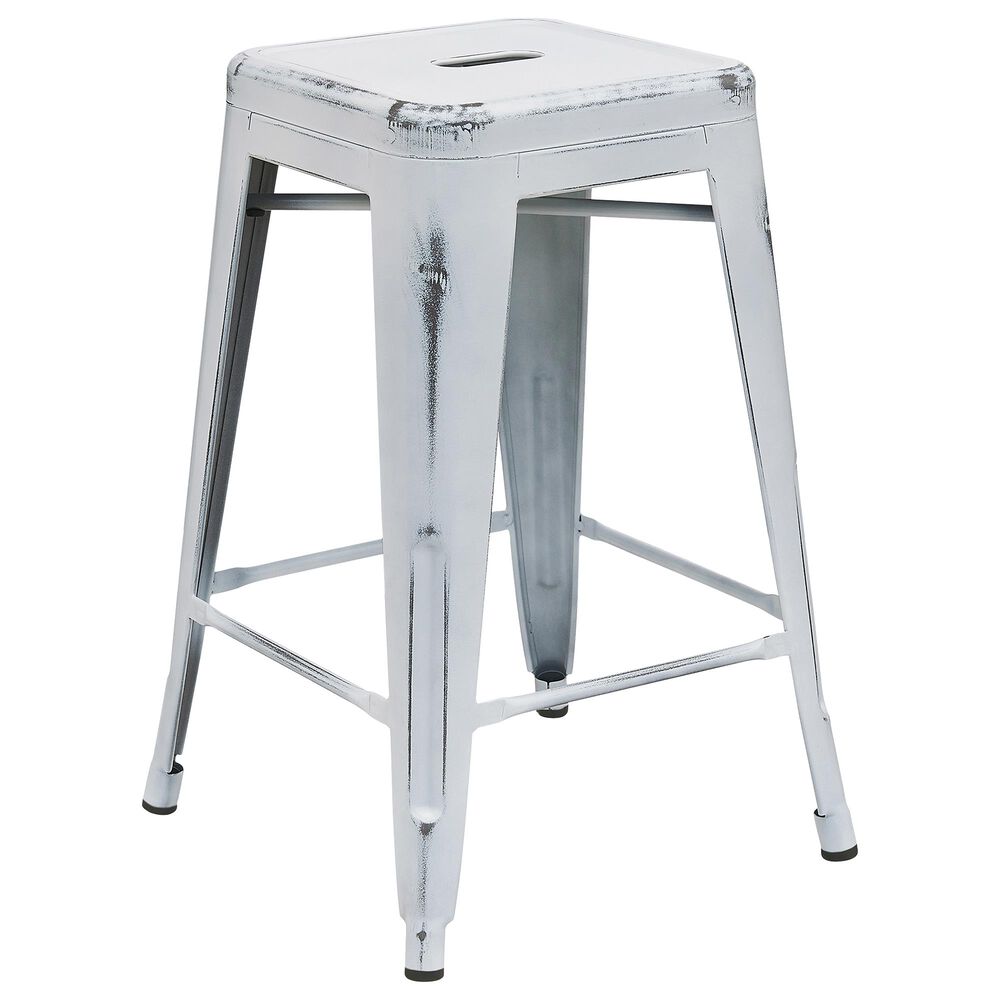 Flash Furniture 24" Counter Stool in White, , large