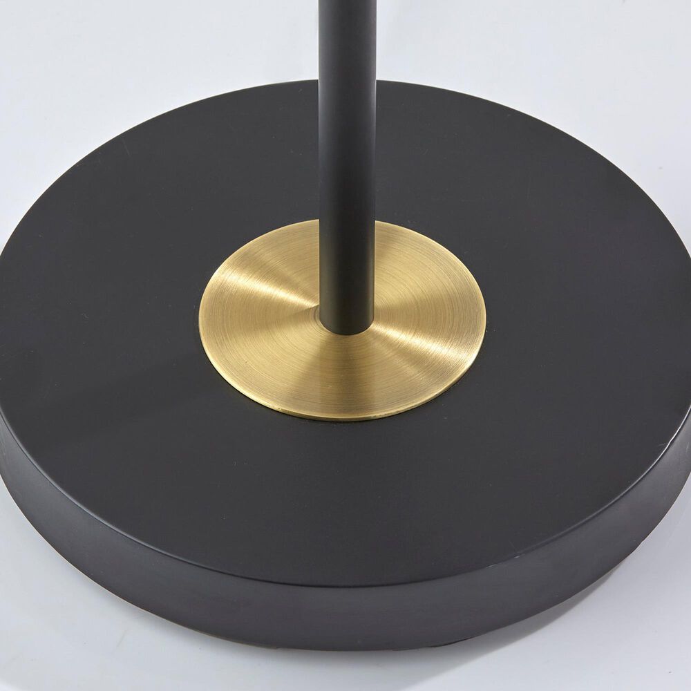 Adesso Vega LED Torchiere in Black and Antique Brass, , large