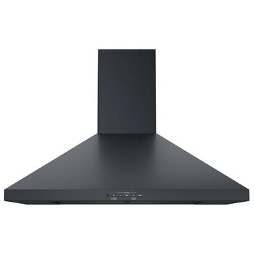 GE Appliances 30" Wall-Mount Pyramid Chimney Hood in Black Slate, , large