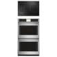 Cafe 2-Piece Kitchen Package with Stainless Steel 30" Smart Built-In Convection Double Wall Oven and Black 30" Touch Control Induction Cooktop, , large