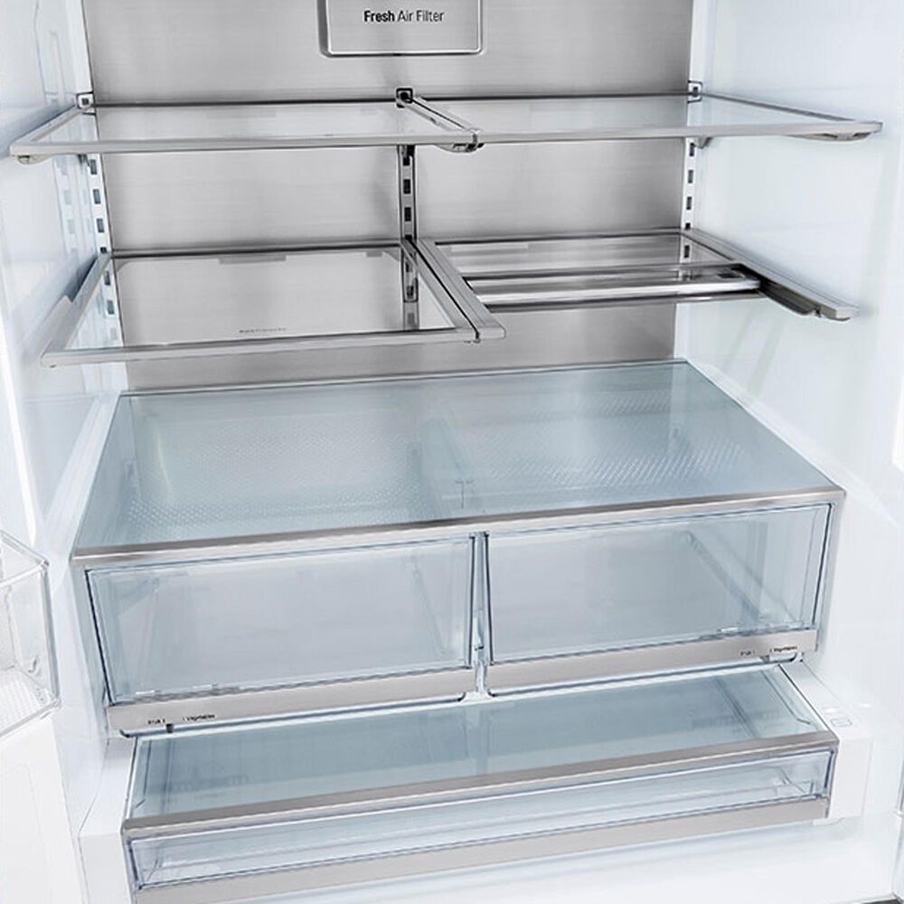 LG 24 Cu. Ft. Counter-Depth French Door Refrigerator with Craft Ice in PrintProof Stainless Steel, , large