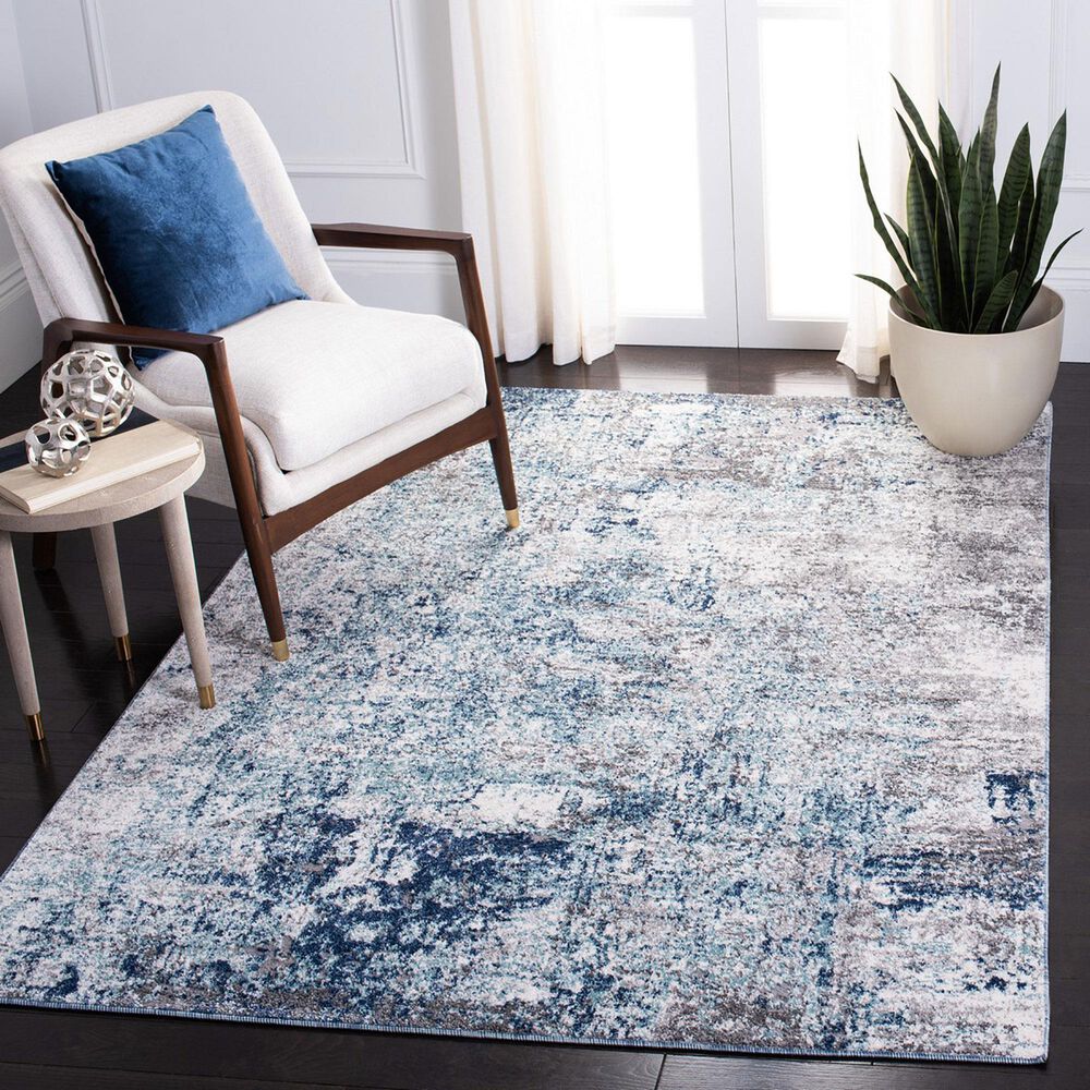 Safavieh Aston 3&#39; x 5&#39; Light Blue and Grey Area Rug, , large