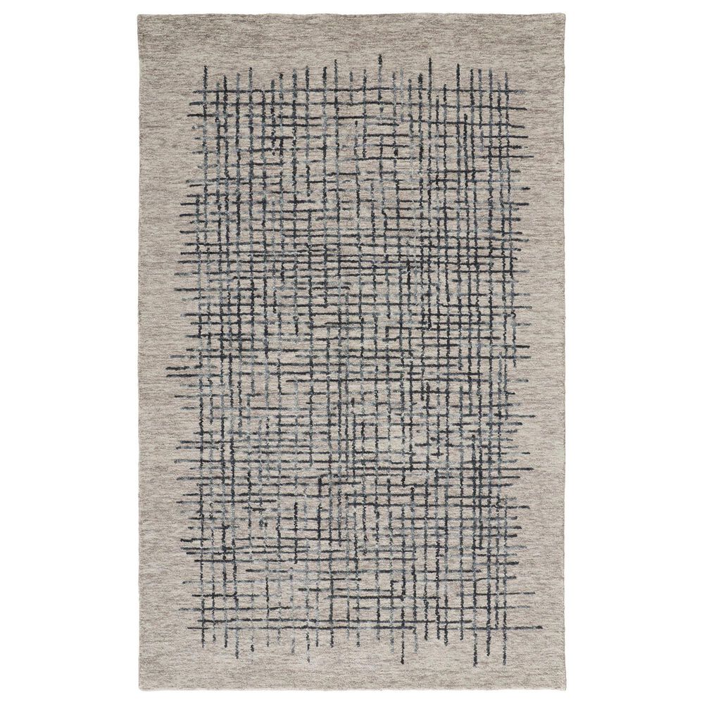 Feizy Maddox 10" x 14" Gray and Charcoal Area Rug, , large
