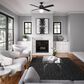 Hunter Hepburn 52" Ceiling Fan with LED Light in Matte Black, , large