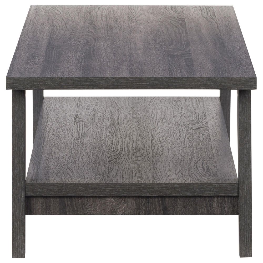 CorLiving Hollywood Coffee Table with Curved Legs in Dark Grey, , large