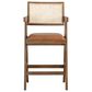 Armen Living Harley 26" Counter Height Stool in Nutmeg Brown, , large