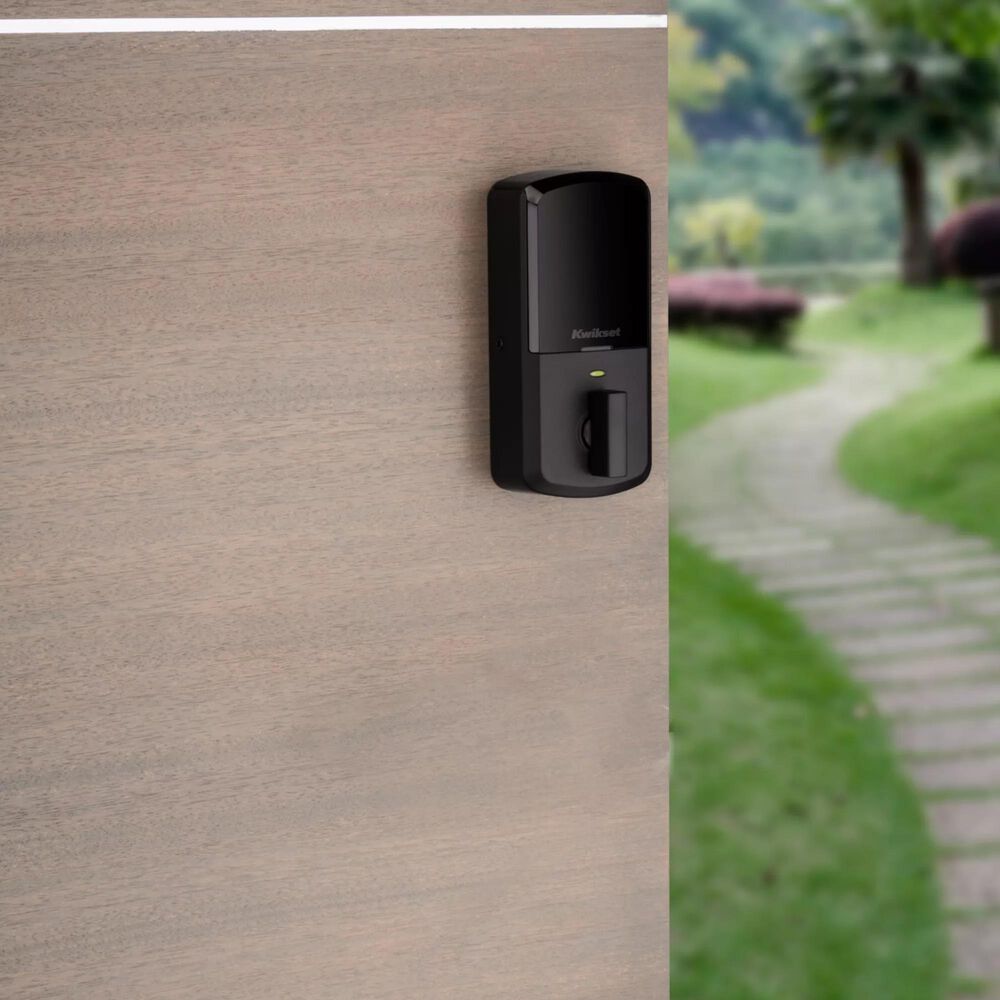 Kwikset Aura Bluetooth Enabled Smart Lock in Matte Black, , large