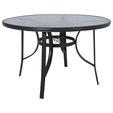 Redline Creation Inc. 45in Round Table in Matte Black, , large