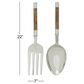 Maple and Jade 22" x 7" Kitchen Utensils Wall Decor in Brown and Silver (Set of 2), , large