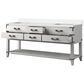 Lexora Home Norwalk 72" Double Bathroom Vanity in White Oak with White Cultured Marble Top  and Rectangle Sink, , large