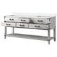 Lexora Home Norwalk 72" Double Bathroom Vanity in White Oak with White Cultured Marble Top and Rectangle Sink, , large