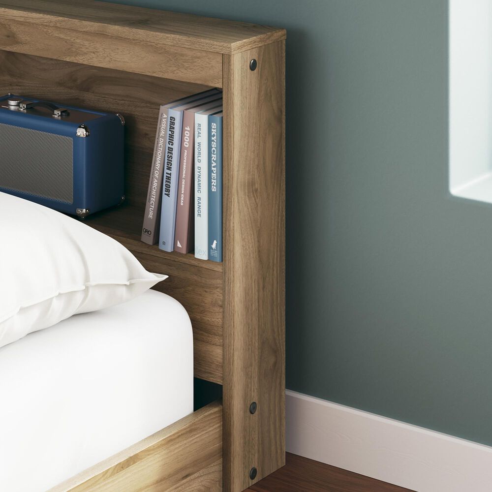 Ashley Deanlow Full Bookcase Storage Bed in Honey, , large