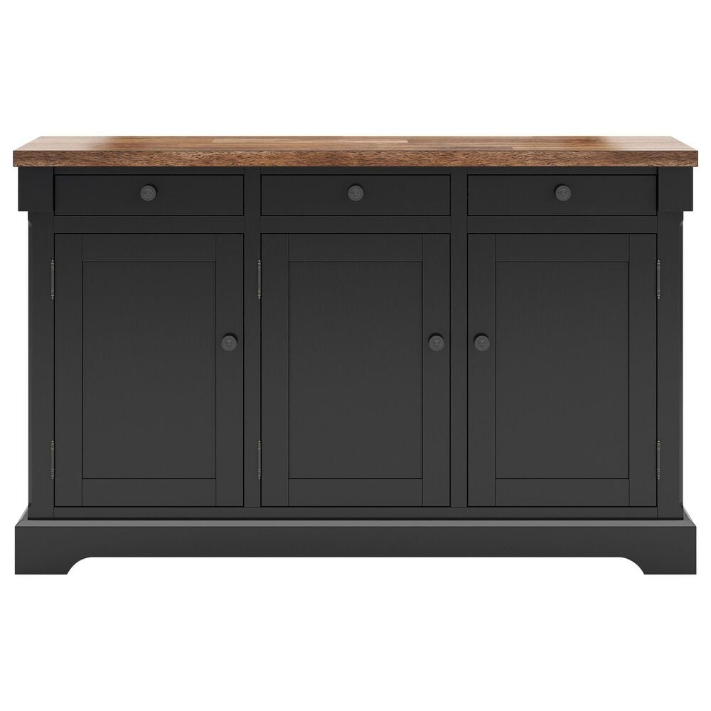 Ashley Wildenauer Dining Room Buffet in Warm Satin Black and Brown, , large