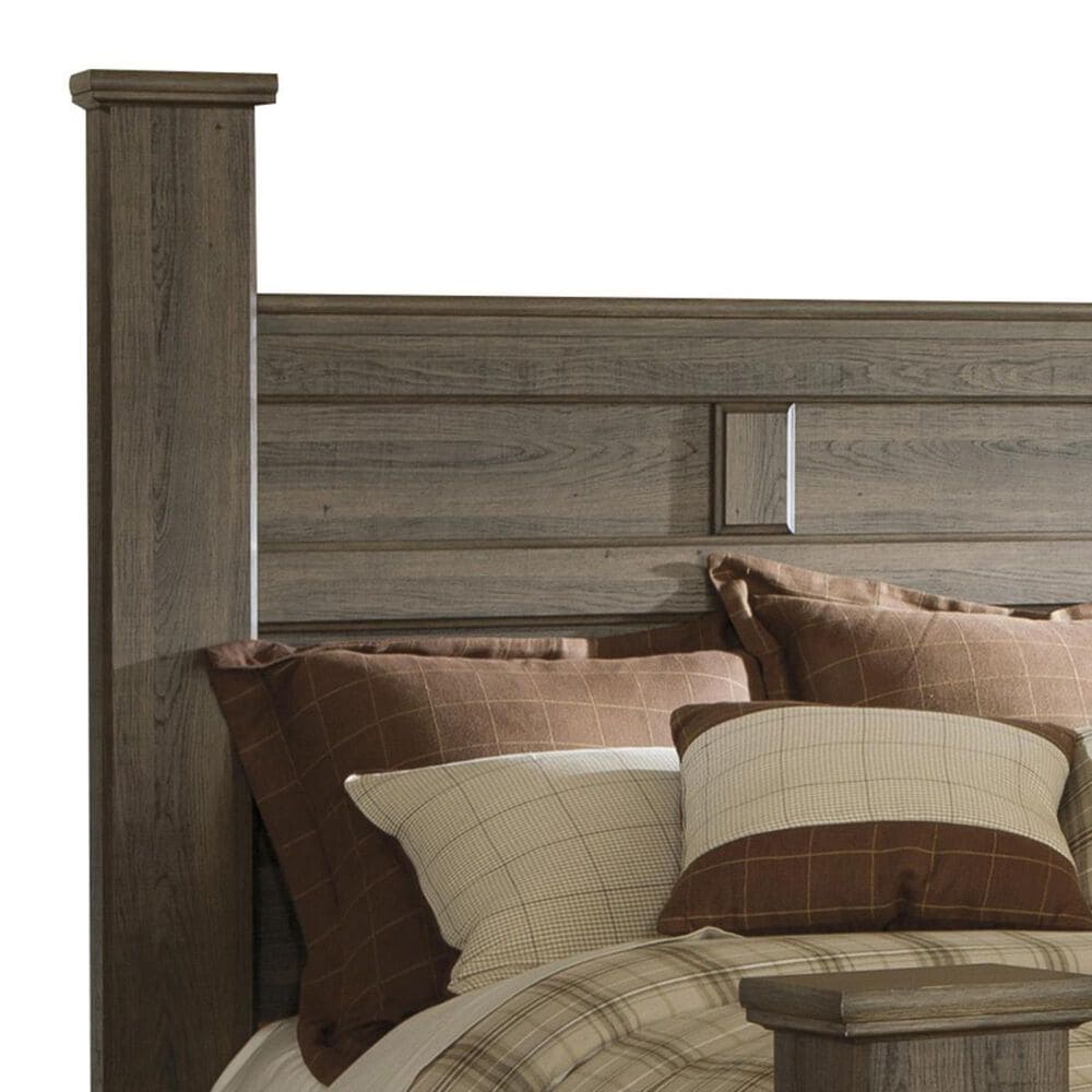 Signature Design By Ashley Juararo King Poster Bed In Dark Brown Nebraska Furniture Mart Ashley Juararo King Poster Bed, Juararo King Panel Bed