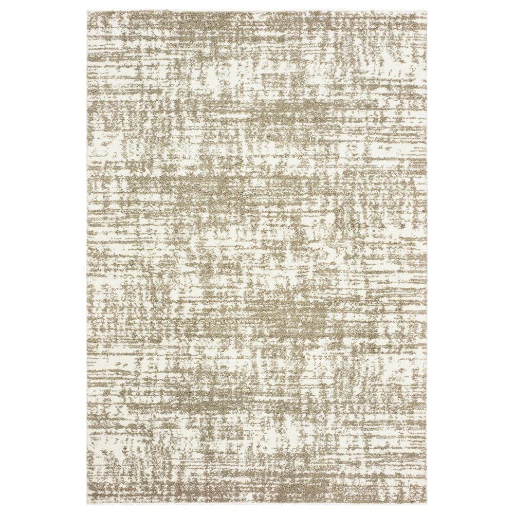 Oriental Weavers Verona Ivory and Taupe 5"3" x 7"6" Area Rug, , large