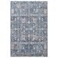 Surya Cardiff CDF-2309 Blue, Deep Teal, Medium Gray, Light Gray, Camel and Charcoal 6"7" x 9"6" Area Rug, , large