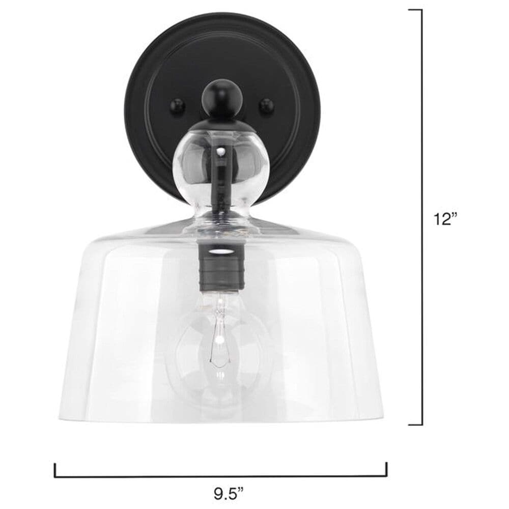 Jamie Young Direct Ship Halden Glass Wall Sconce in Black, , large