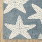 ROW by Oriental Weavers Quinn Starfish Blue and Ivory 5"3" x 7" Area Rug, , large