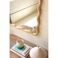 Kalalou Wooden Squiggle Framed Mirror in Clear Coat, , large