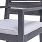 Hearth and Haven 6-Piece Outdoor Dining Set with Light Grey Cushions in Dark Grey, , large